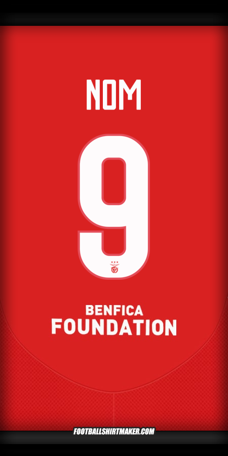 Maillot SL Benfica UCL 2024/2025 -  nom - 9