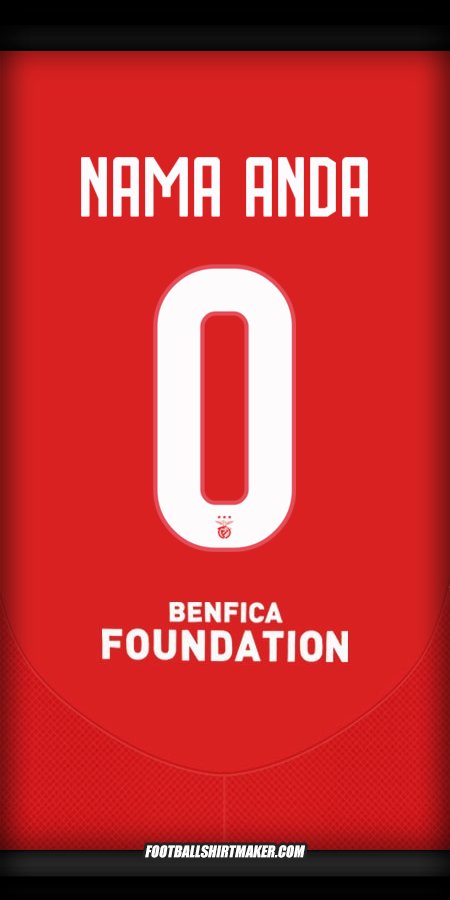 Jersey SL Benfica 2024/2025 UCL -  nama anda - 0