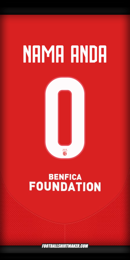 Jersey SL Benfica UCL 2024/2025 -  nama anda - 0