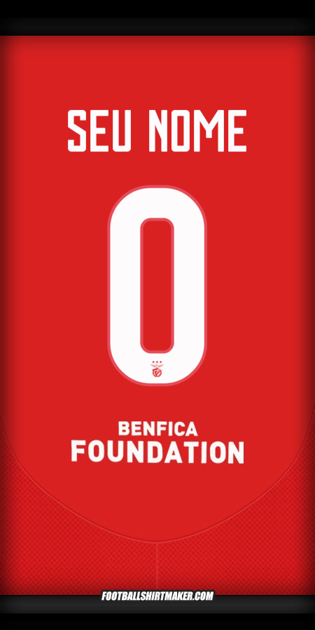 Camisa SL Benfica UCL 2024/2025 -  seu nome - 0