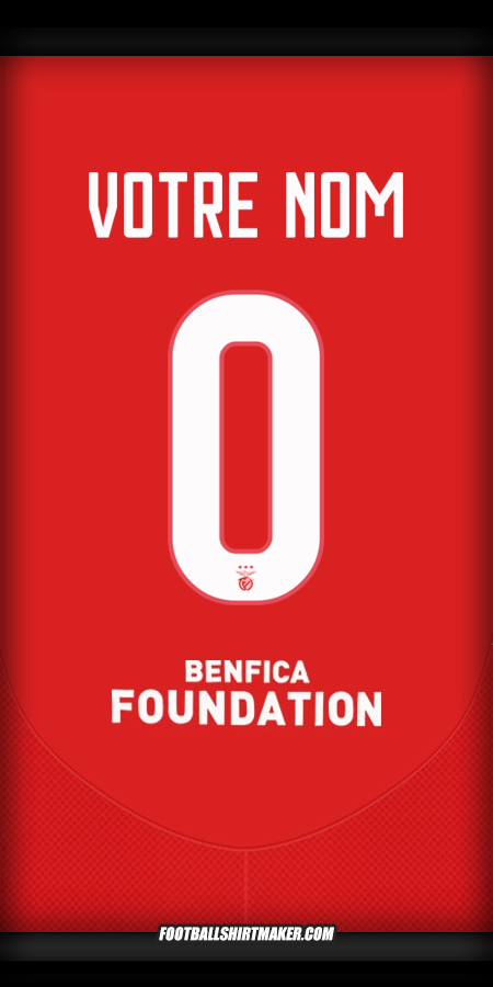 Maillot SL Benfica UCL 2024/2025 -  votre nom - 0