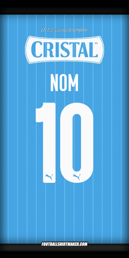 Maillot Sporting Cristal 2025 -  nom - 10