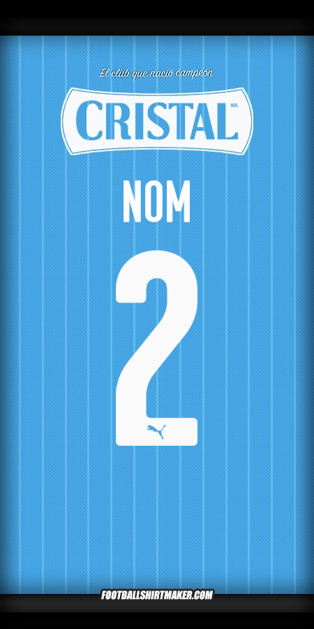 Maillot Sporting Cristal 2025 -  nom - 2
