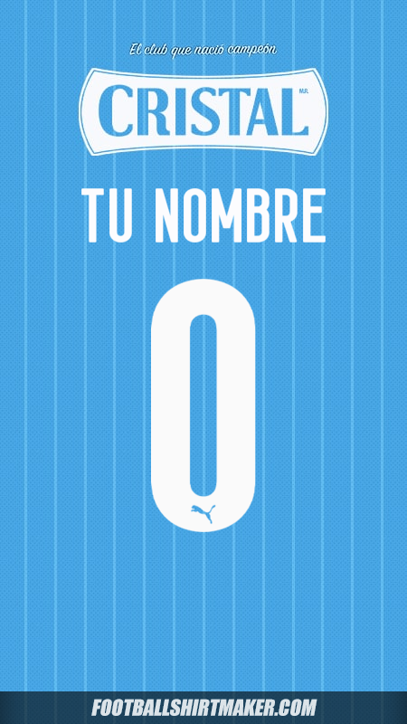 Jersey Sporting Cristal 2025 número 0 tu nombre