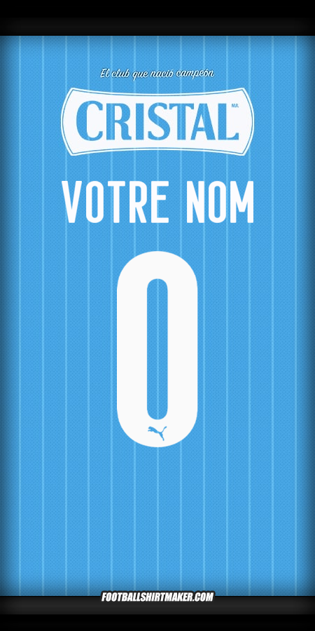 Maillot Sporting Cristal 2025 -  votre nom - 0