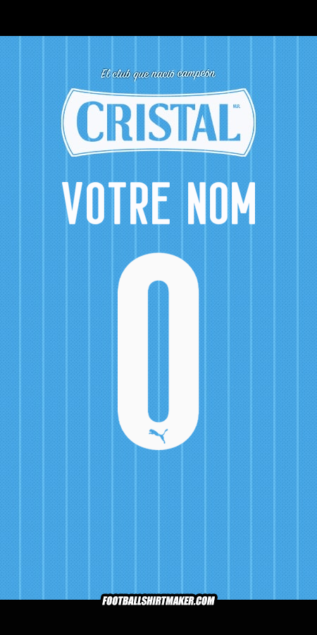 Maillot Sporting Cristal 2025 -  votre nom - 0