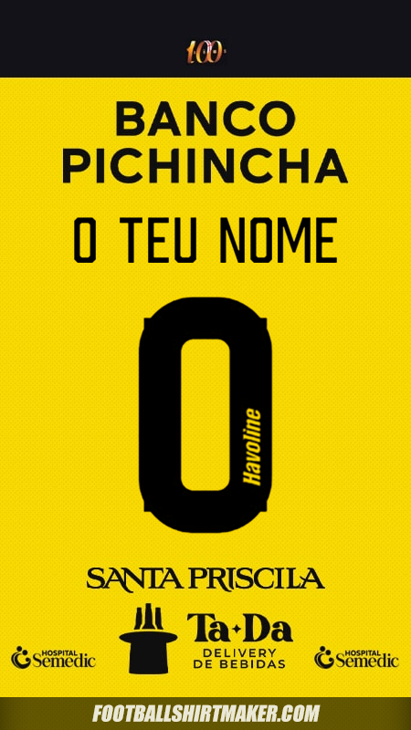 Camisola Barcelona SC 2025 -  o teu nome - 0