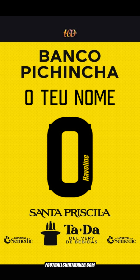 Camisola Barcelona SC 2025 -  o teu nome - 0