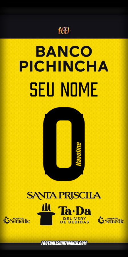 Camisa Barcelona SC 2025 -  seu nome - 0
