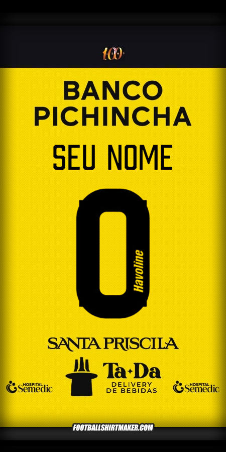 Camisa Barcelona SC 2025 -  seu nome - 0