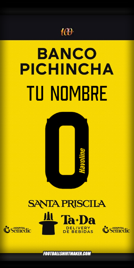 Jersey Barcelona SC 2025 -  tu nombre - 0