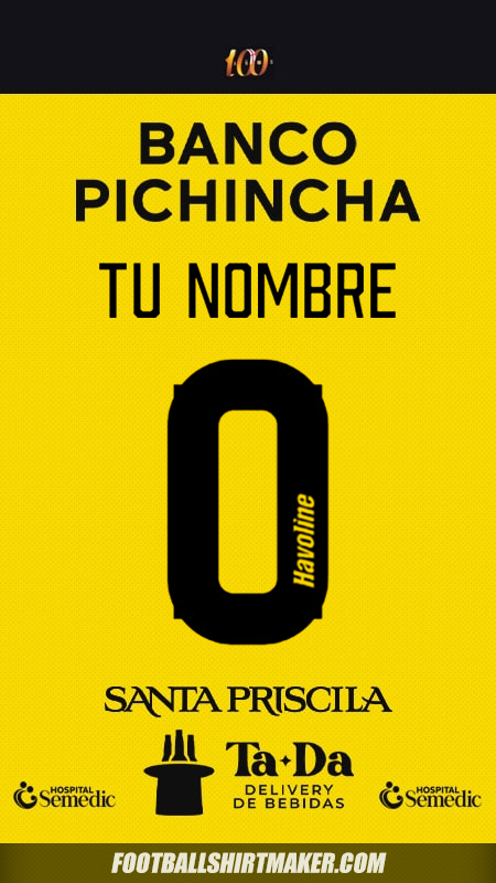 Camiseta Barcelona SC 2025 -  tu nombre - 0