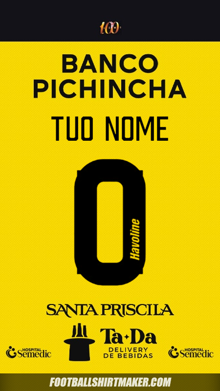 Maglia Barcelona SC 2025 -  tuo nome - 0