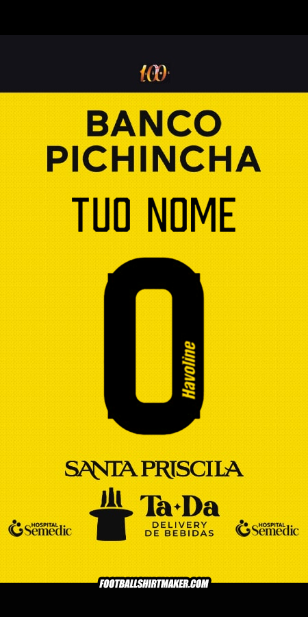 Maglia Barcelona SC 2025 -  tuo nome - 0
