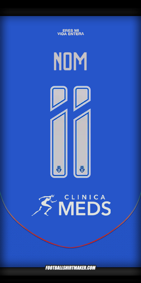 Maillot Universidad de Chile 2025 -  nom - 11