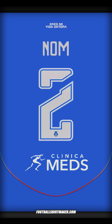 Maillot Universidad de Chile 2025 -  nom - 2