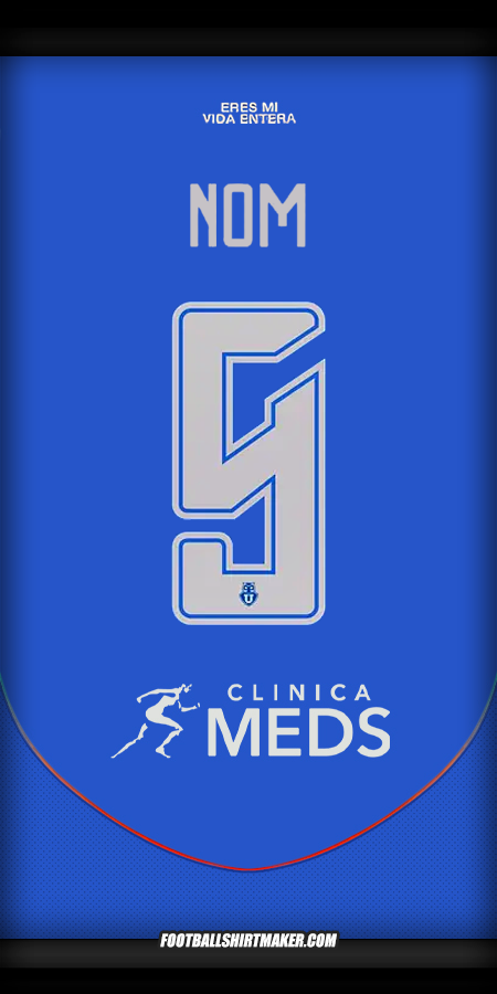 Maillot Universidad de Chile 2025 -  nom - 9