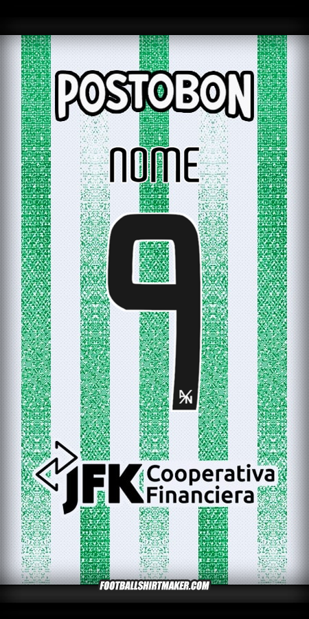 Camisola Atletico Nacional 2025 -  nome - 9