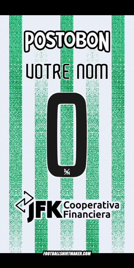 Maillot Atletico Nacional 2025 -  votre nom - 0