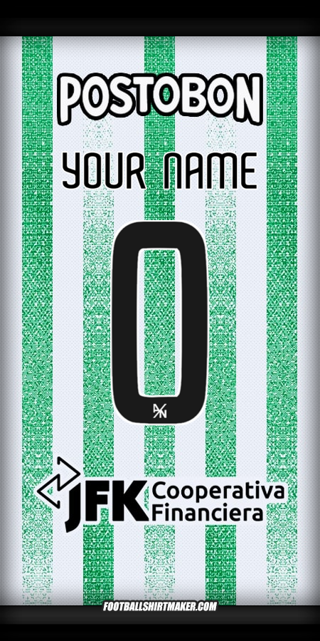 Jersey Atletico Nacional 2025 -  your name - 0