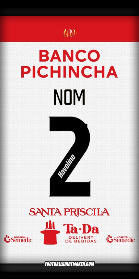 Maillot Barcelona SC 2025 Extérieur -  nom - 2