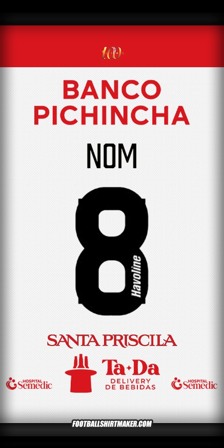 Maillot Barcelona SC 2025 Extérieur -  nom - 8