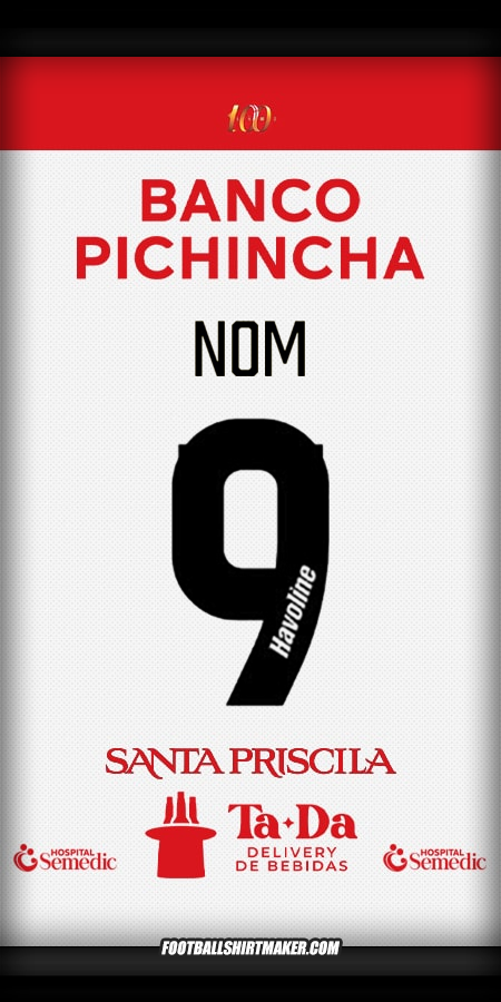 Maillot Barcelona SC 2025 Extérieur -  nom - 9