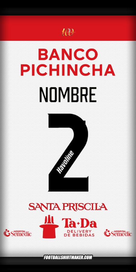 Camiseta Barcelona SC 2025 Visita -  nombre - 2
