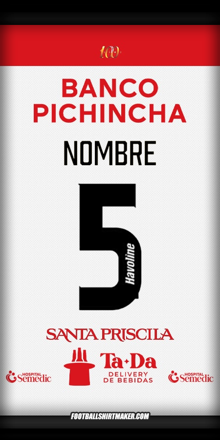 Camiseta Barcelona SC 2025 Visita -  nombre - 5