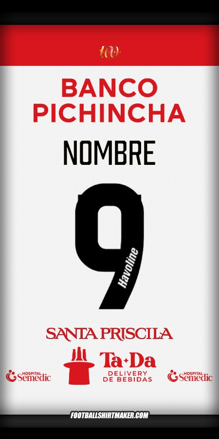 Jersey Barcelona SC 2025 Visita -  nombre - 9