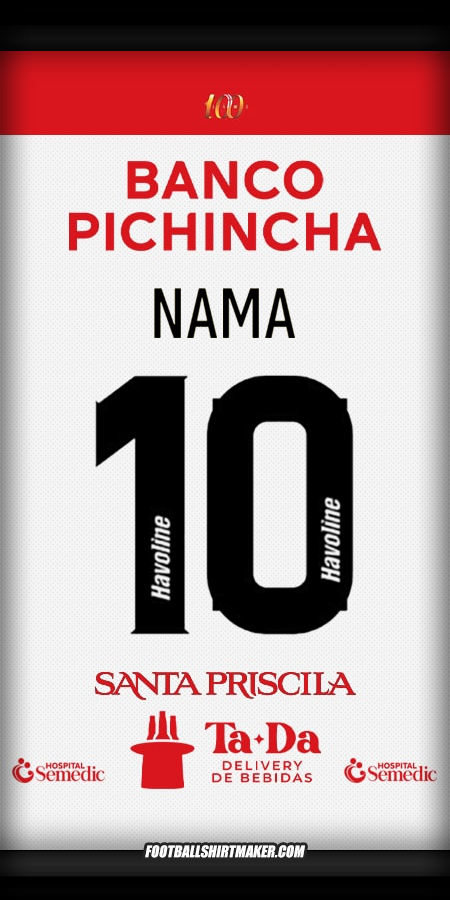 Jersey Barcelona SC 2025 Alternatif -  nama - 10