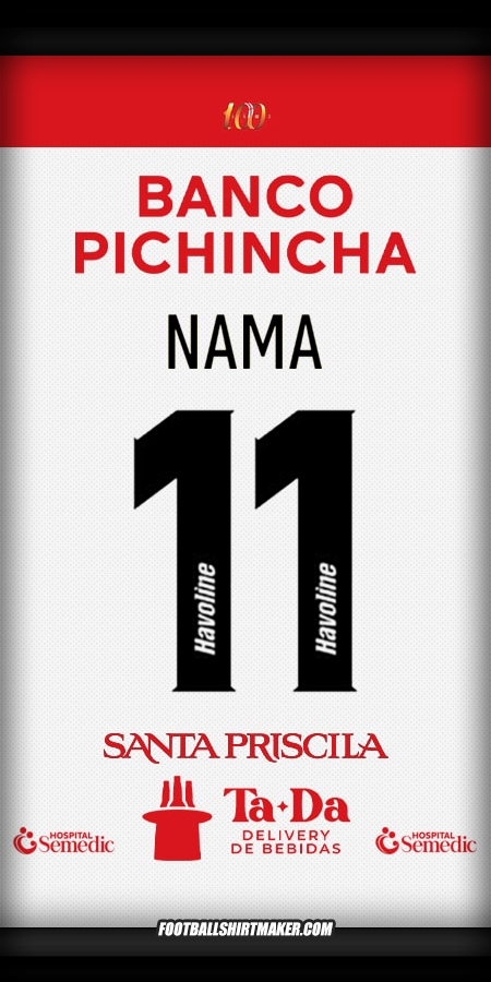 Jersey Barcelona SC 2025 Alternatif -  nama - 11