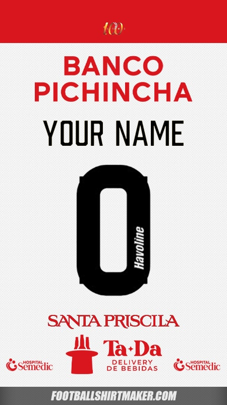 Shirt Barcelona SC 2025 II -  your name - 0