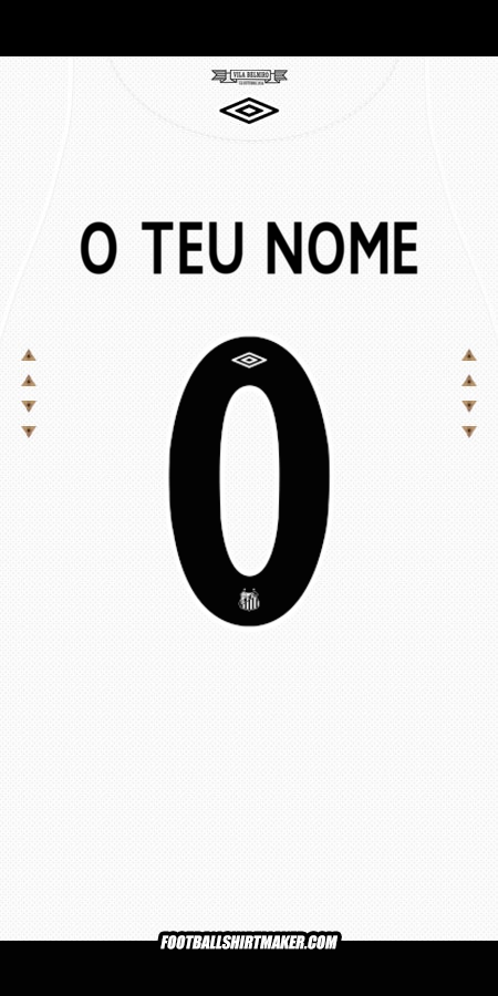 Camisola Santos FC 2024/2025 -  o teu nome - 0