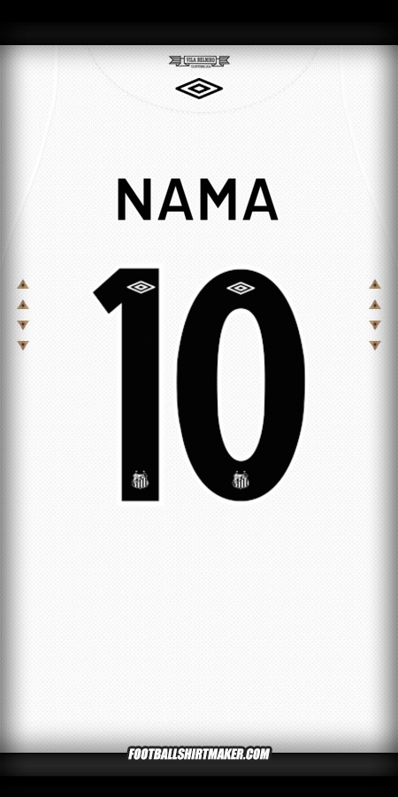 Jersey Santos FC 2024/2025 -  nama - 10