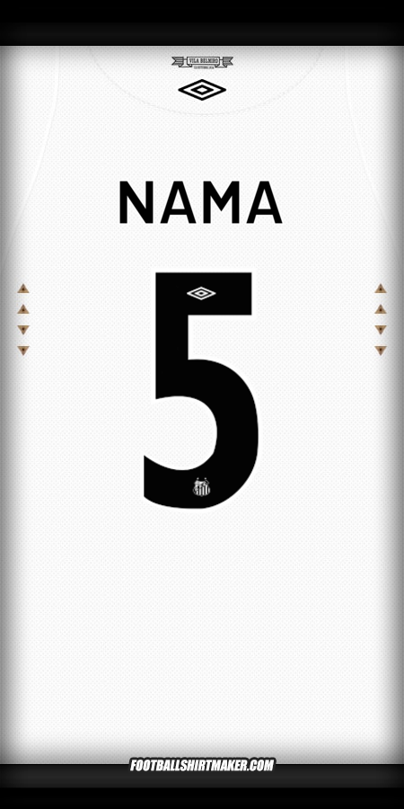 Jersey Santos FC 2024/2025 -  nama - 5