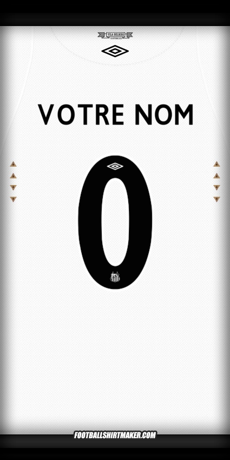 Maillot Santos FC 2024/2025 -  votre nom - 0