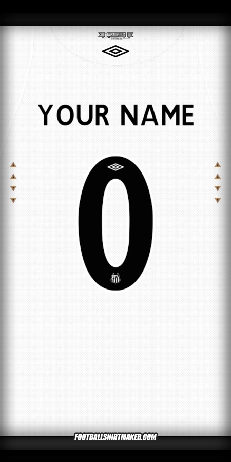 Jersey Santos FC 2024/2025 -  your name - 0