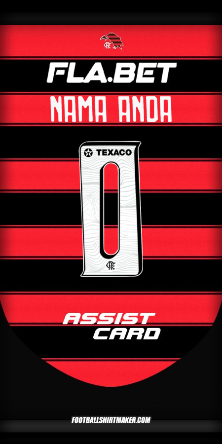 Jersey Flamengo 2025 -  nama anda - 0