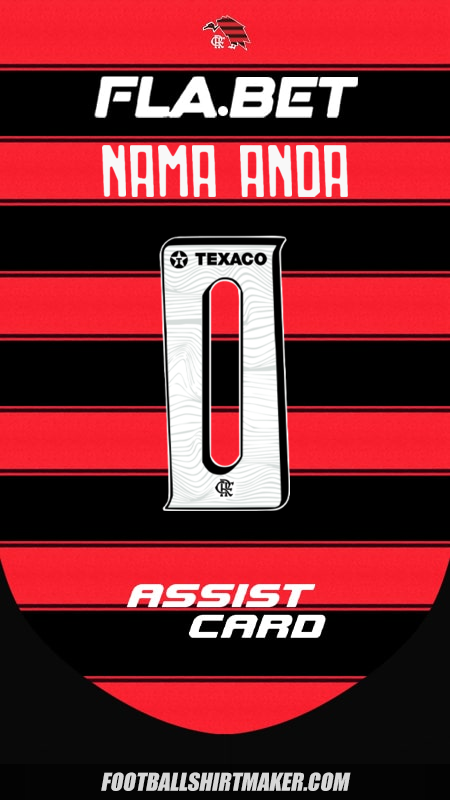 Jersey Flamengo 2025 -  nama anda - 0