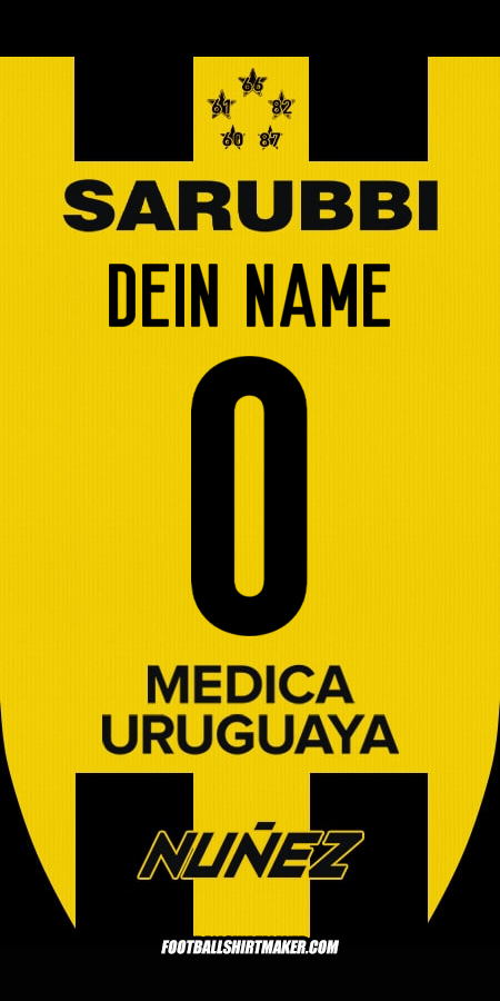 Trikot Peñarol 2025 -  dein name - 0