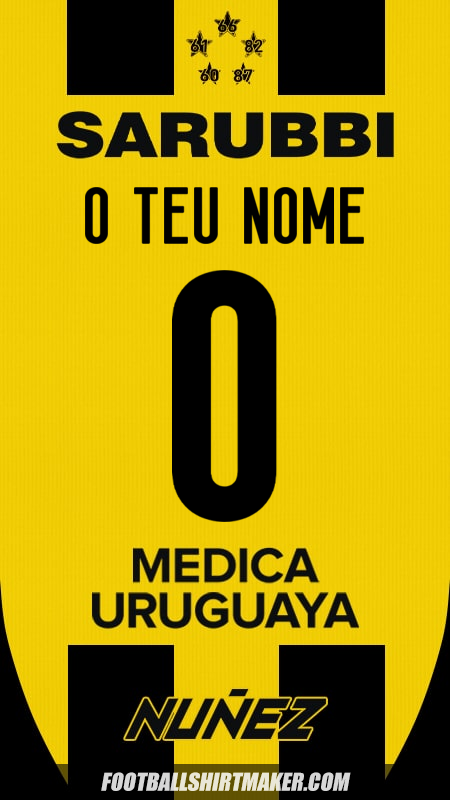 Camisola Peñarol 2025 -  o teu nome - 0