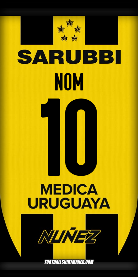 Maillot Peñarol 2025 -  nom - 10