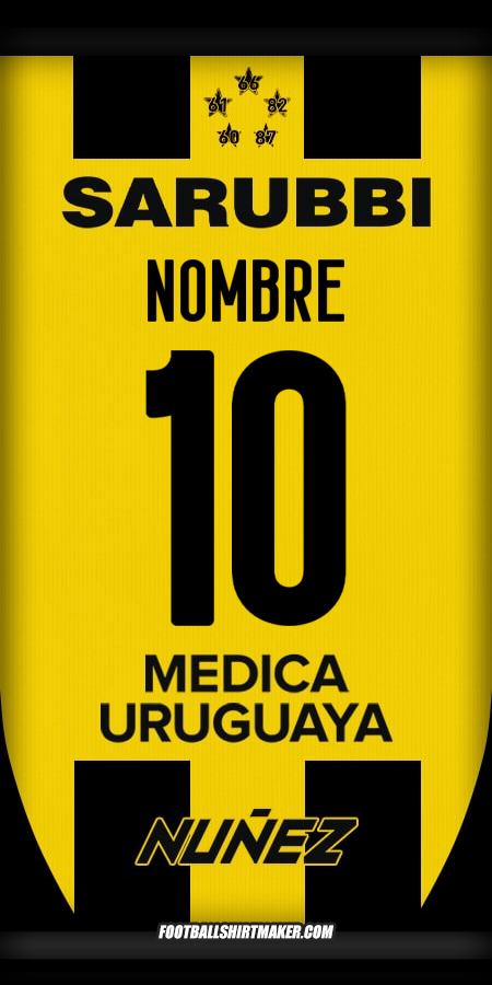Jersey Peñarol 2025 -  nombre - 10