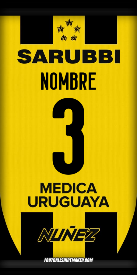 Jersey Peñarol 2025 -  nombre - 3