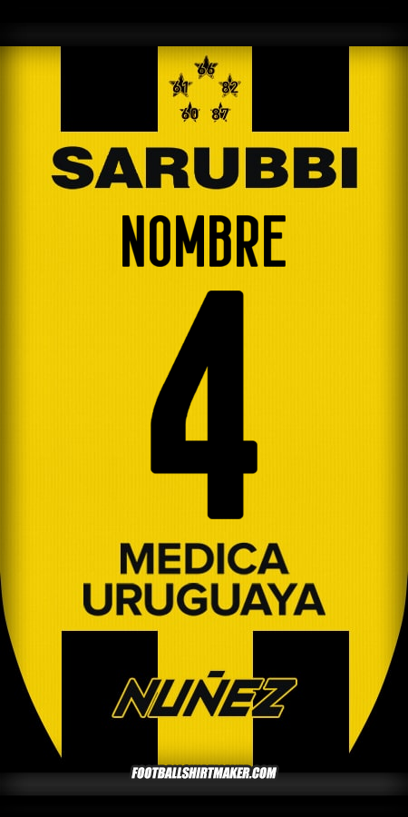 Jersey Peñarol 2025 -  nombre - 4