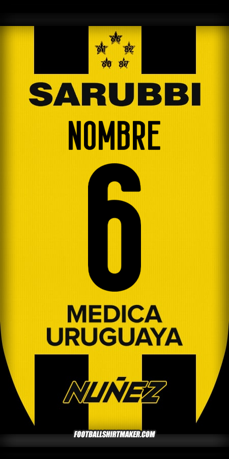 Jersey Peñarol 2025 -  nombre - 6