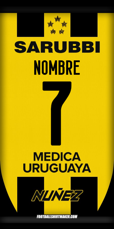 Jersey Peñarol 2025 -  nombre - 7