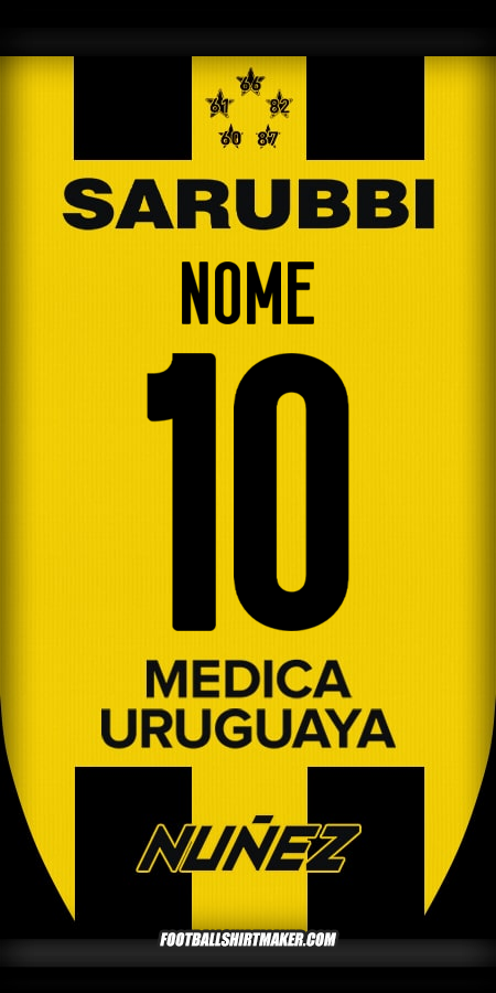 Camisa Peñarol 2025 -  nome - 10