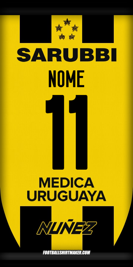 Maglia Peñarol 2025 -  nome - 11